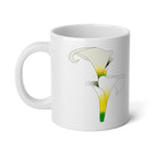 Elegant Floral Jumbo Mug, 20oz Coffee Cup
