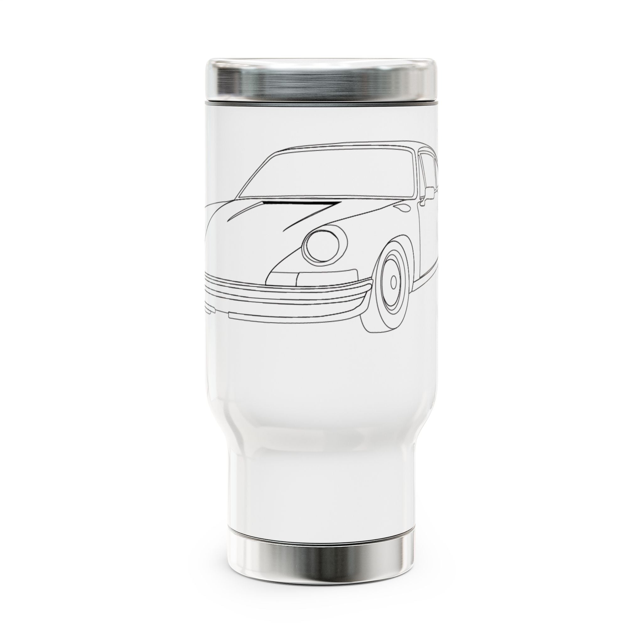 Stainless Steel Travel Mug with Handle, 14oz