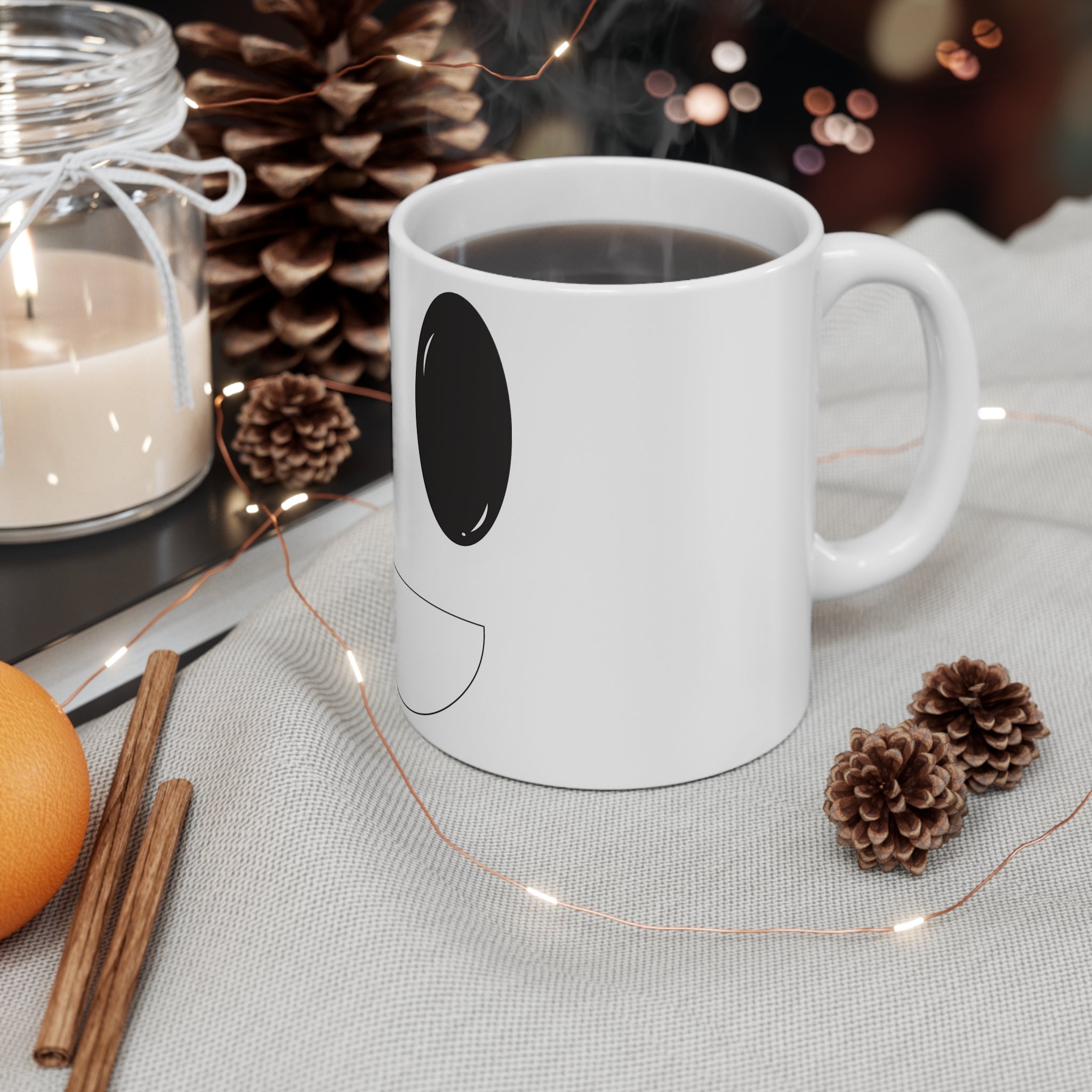 Smiley Face 11oz Coffee Mug - Cute and Playful Design for Everyday Use